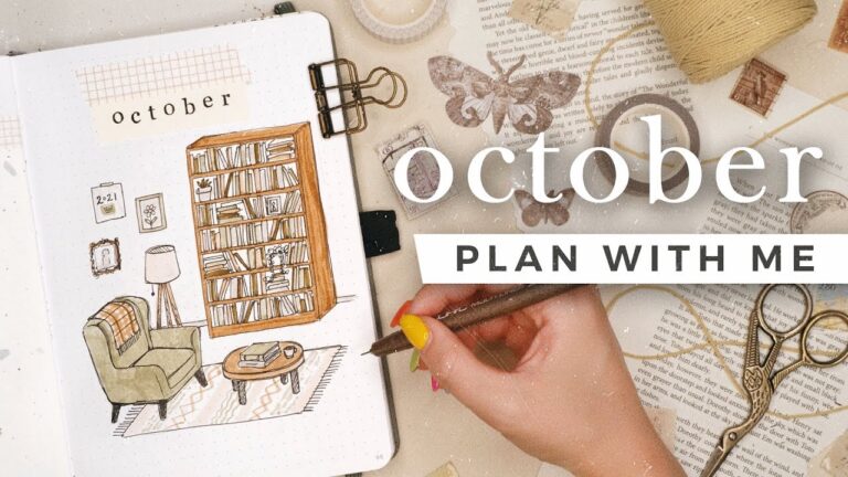 PLAN WITH ME October 2021 Bullet Journal Setup YouTube