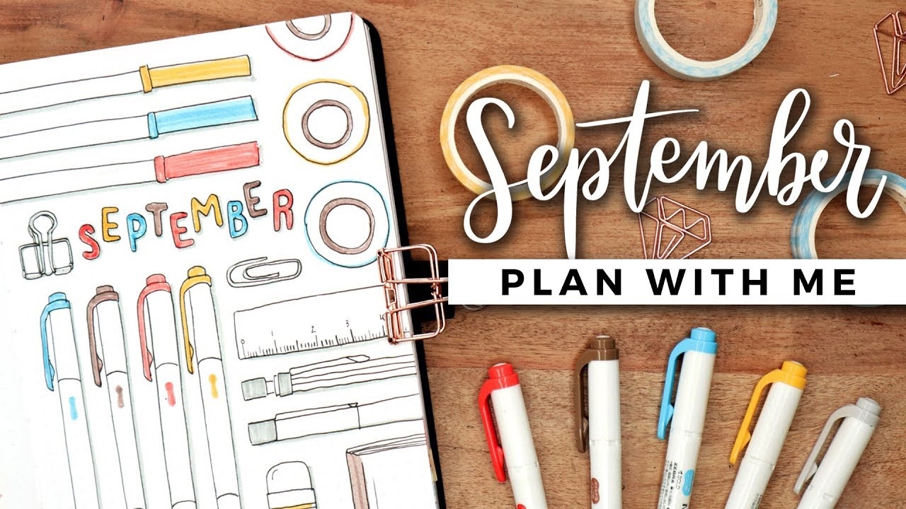 PLAN WITH ME September 2019 Bullet Journal Setup YouTube PLAN WITH ME September 2019 Bullet Journal Setup YouTube