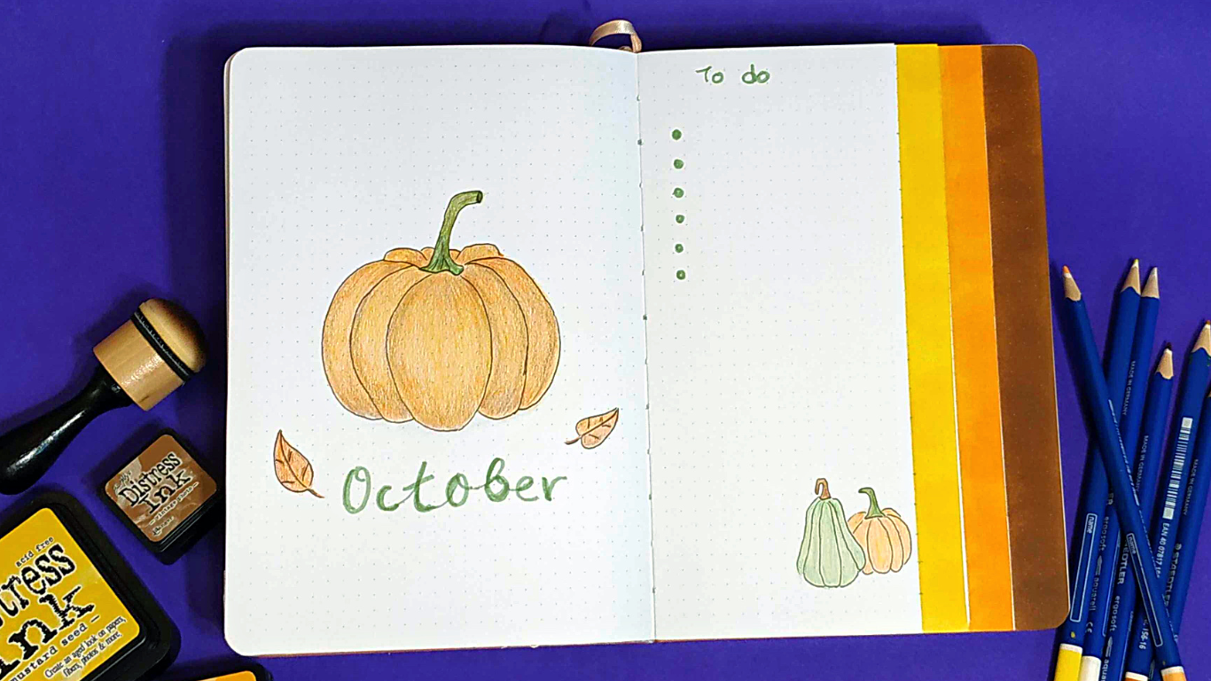 Pumpkin Themed October Bullet Journal Spread It s Handmade Of Course Pumpkin Themed October Bullet Journal Spread It s Handmade Of Course