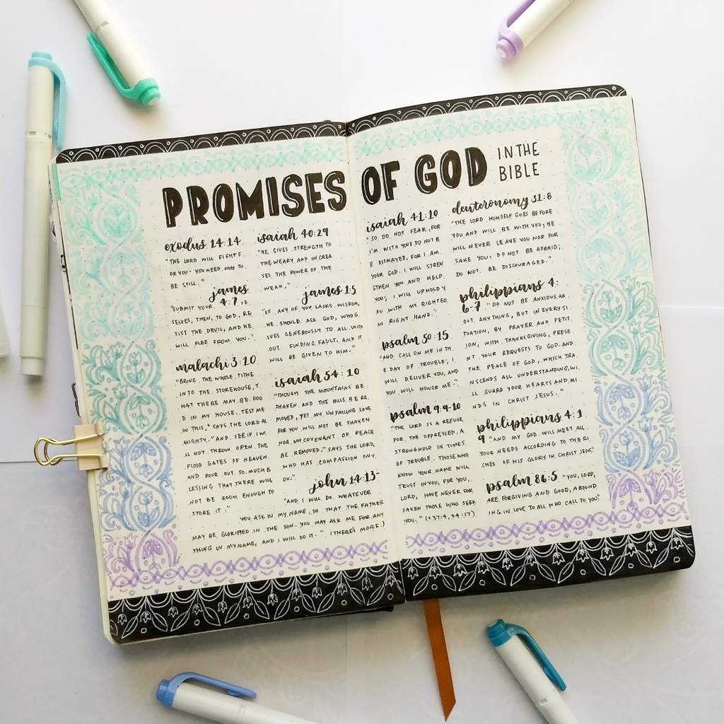 Scripture Spread Bullet Journal Amino