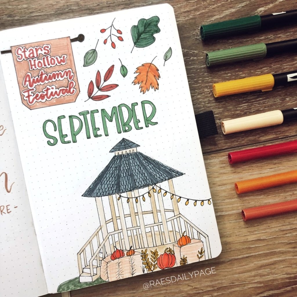 september bullet journal themes