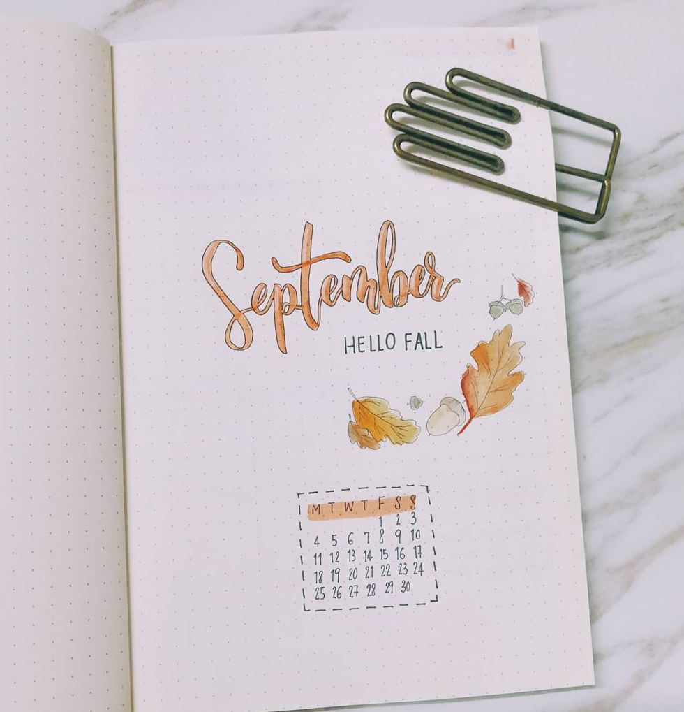 september bullet journal ideas