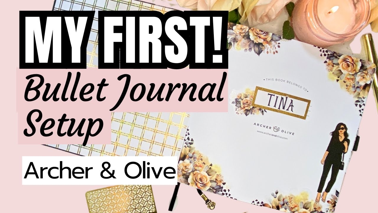 Setting Up My First Bullet Journal Archer Olive 8x8 Notebook YouTube
