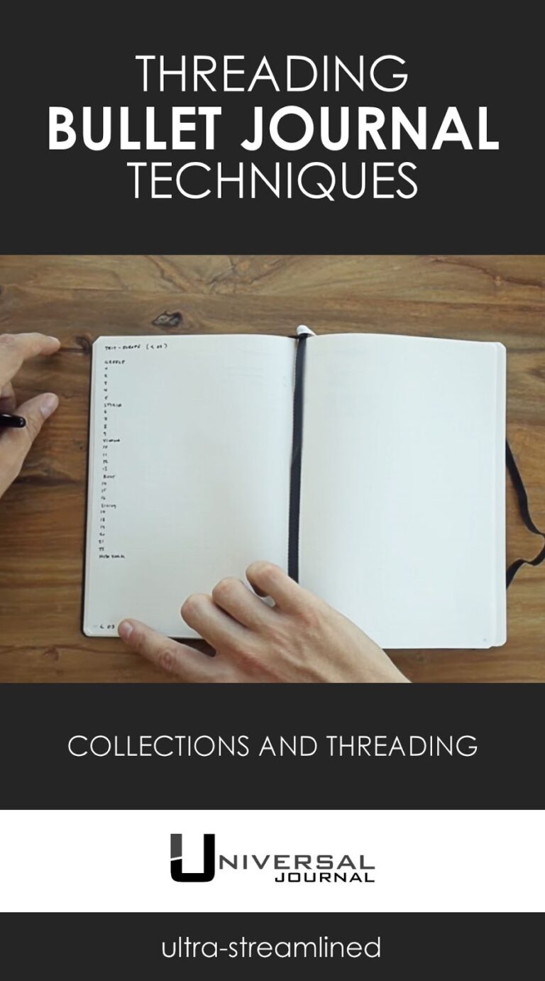 Simple Threading Technique For Bullet Journal