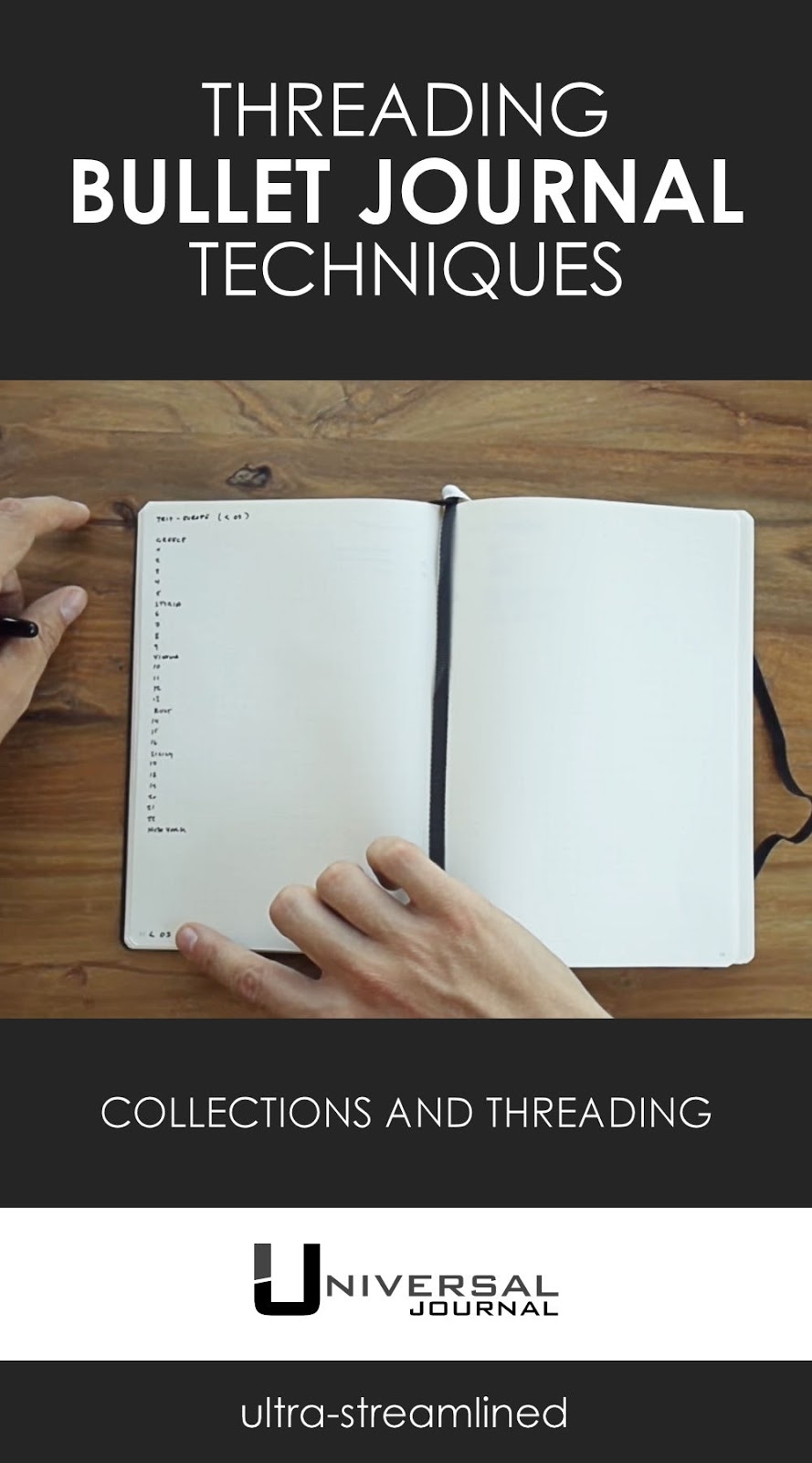 Simple Threading Technique For Bullet Journal Simple Threading Technique For Bullet Journal