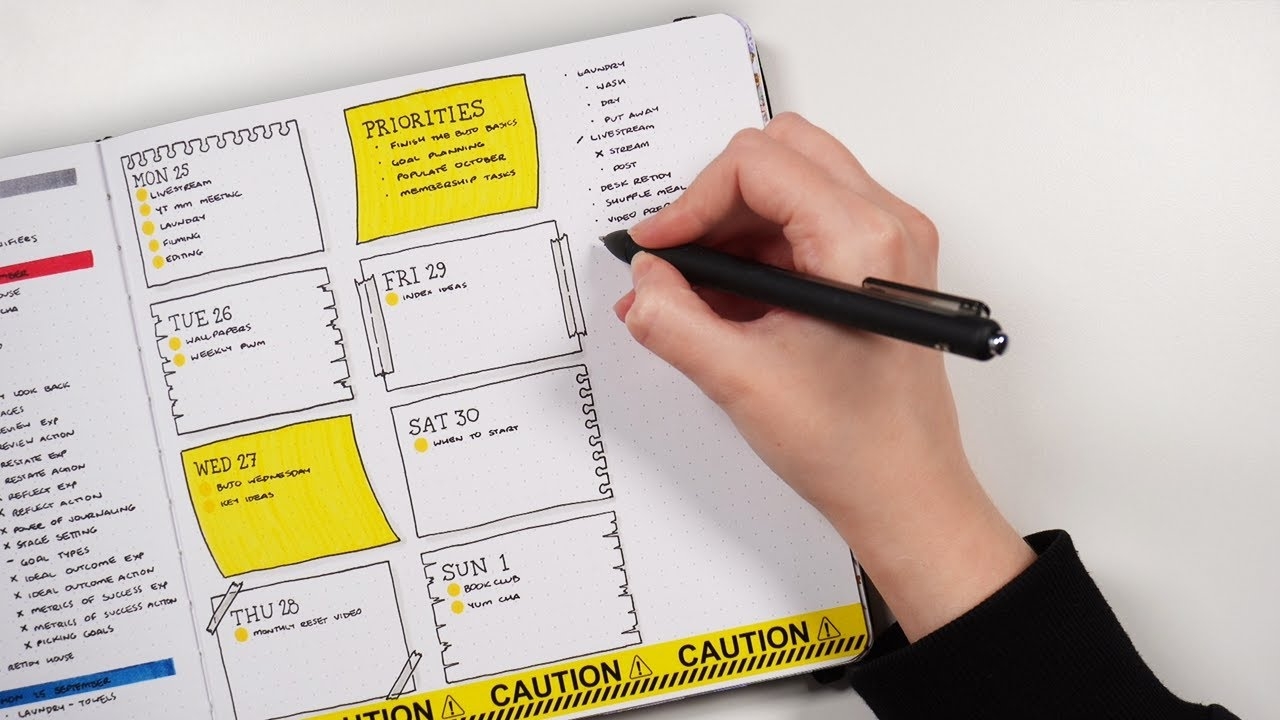 Simple Weekly Bullet Journal Setup Plan With Me YouTube