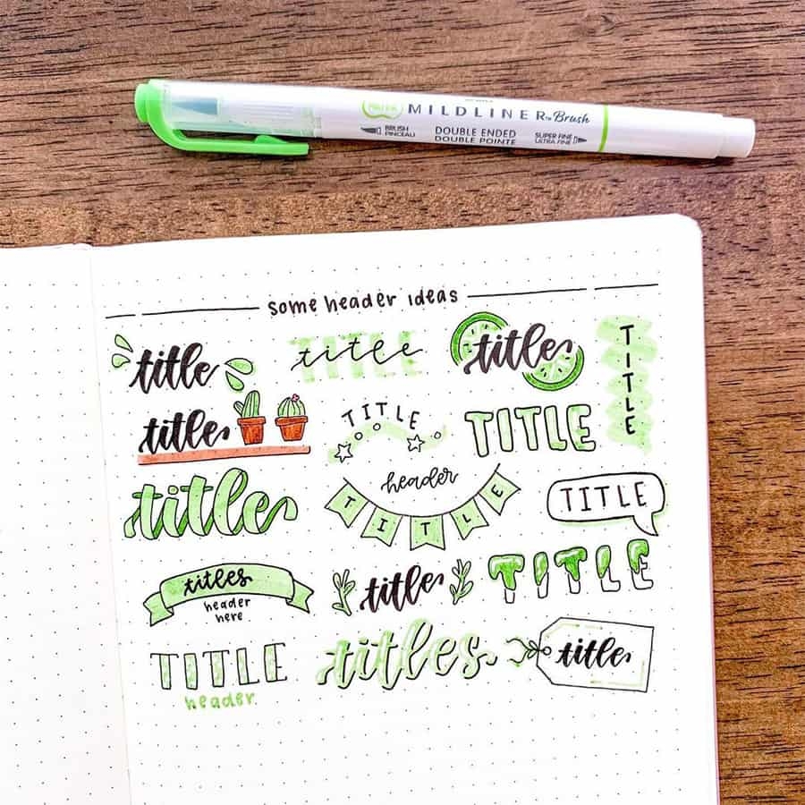Stylish Bullet Journal Title And Header Ideas Masha Plans Stylish Bullet Journal Title And Header Ideas Masha Plans