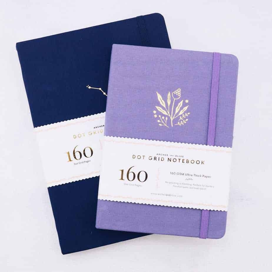 The Archer Olive Watercolor Dot Grid Notebook Review Masha Plans The Archer Olive Watercolor Dot Grid Notebook Review Masha Plans