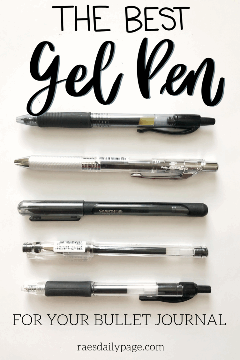 The Best Gel Pens For Bullet Journaling Rae s Daily Page
