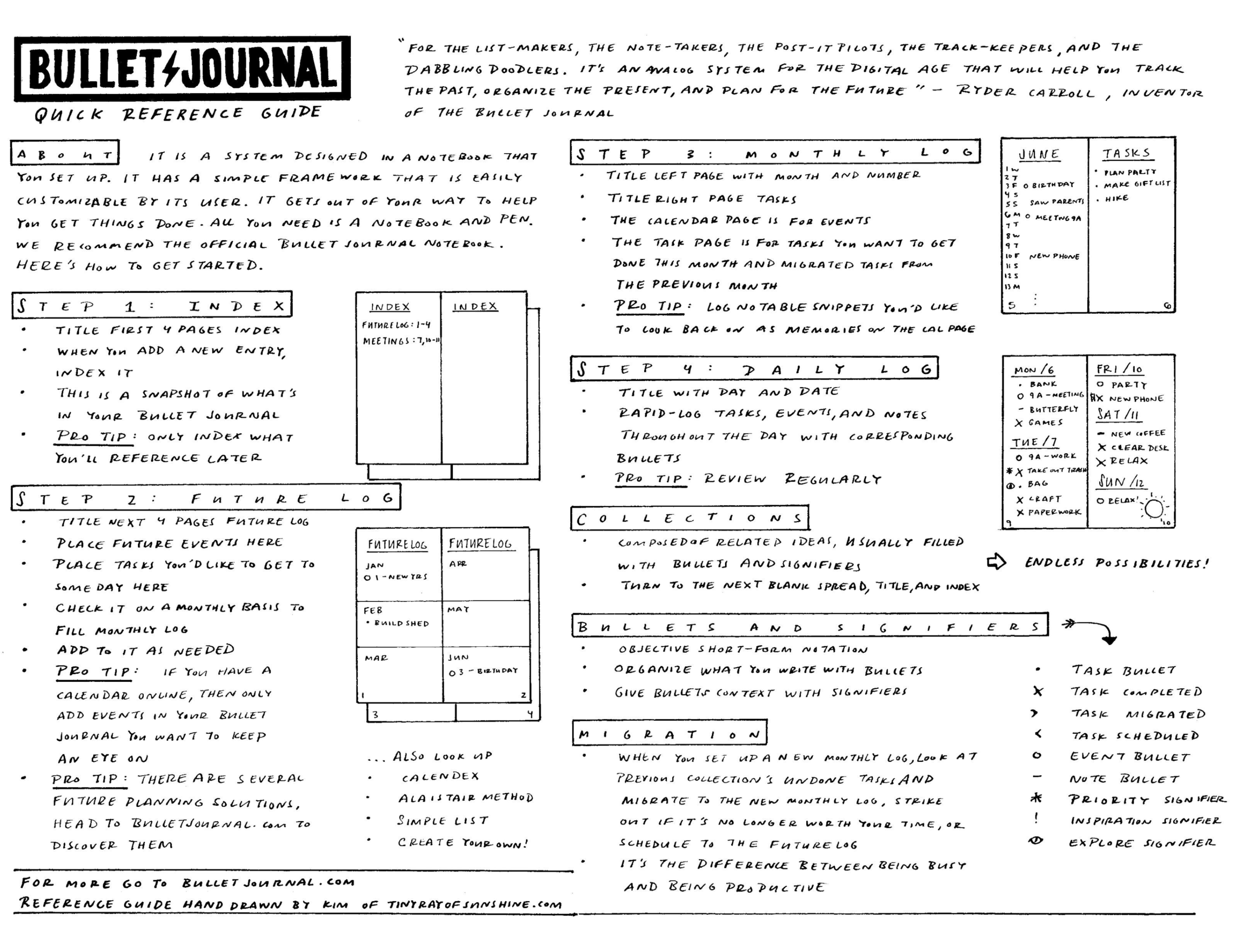 Thorough Guide To The Bullet Journal System Tiny Ray Of Sunshine Thorough Guide To The Bullet Journal System Tiny Ray Of Sunshine