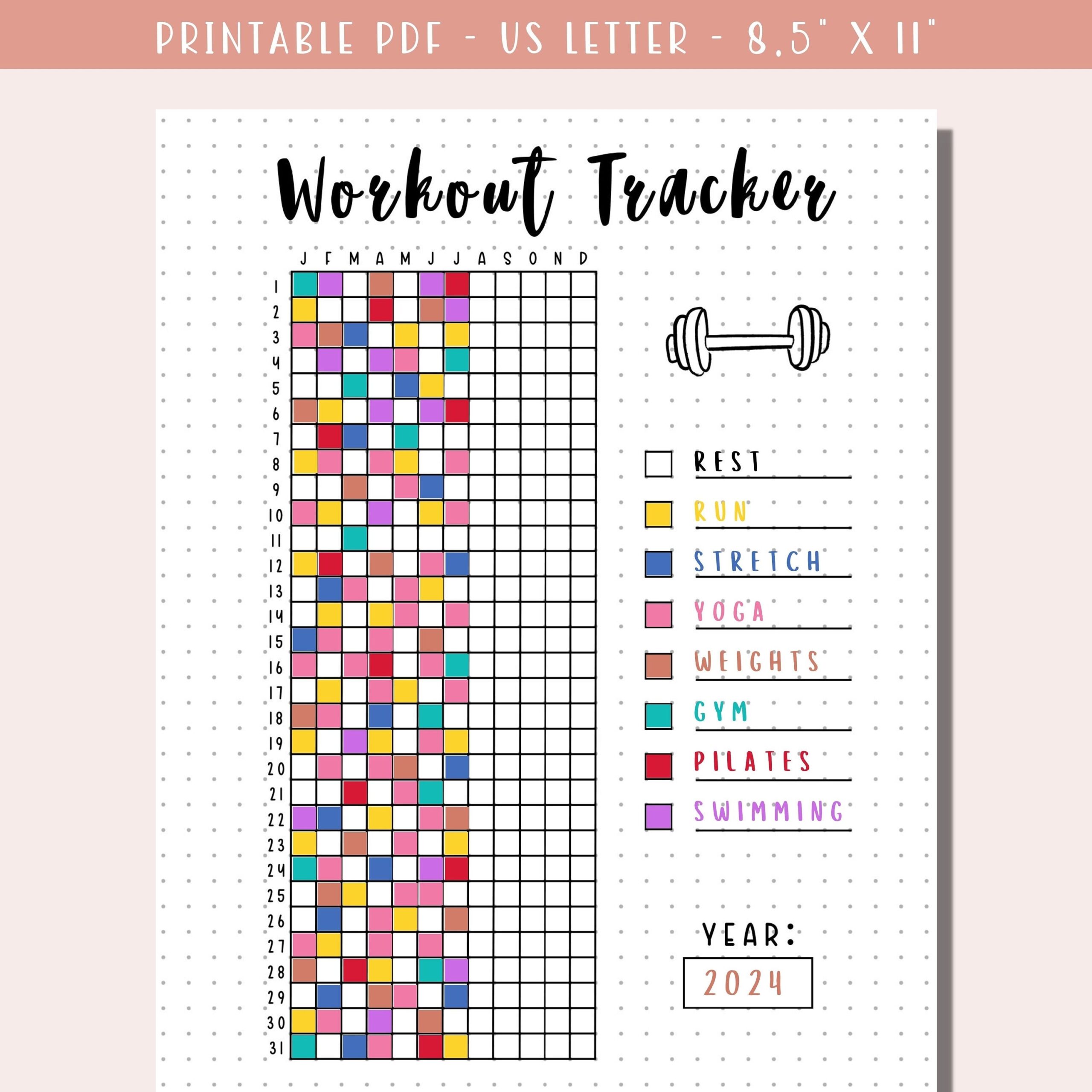 workout bullet journal